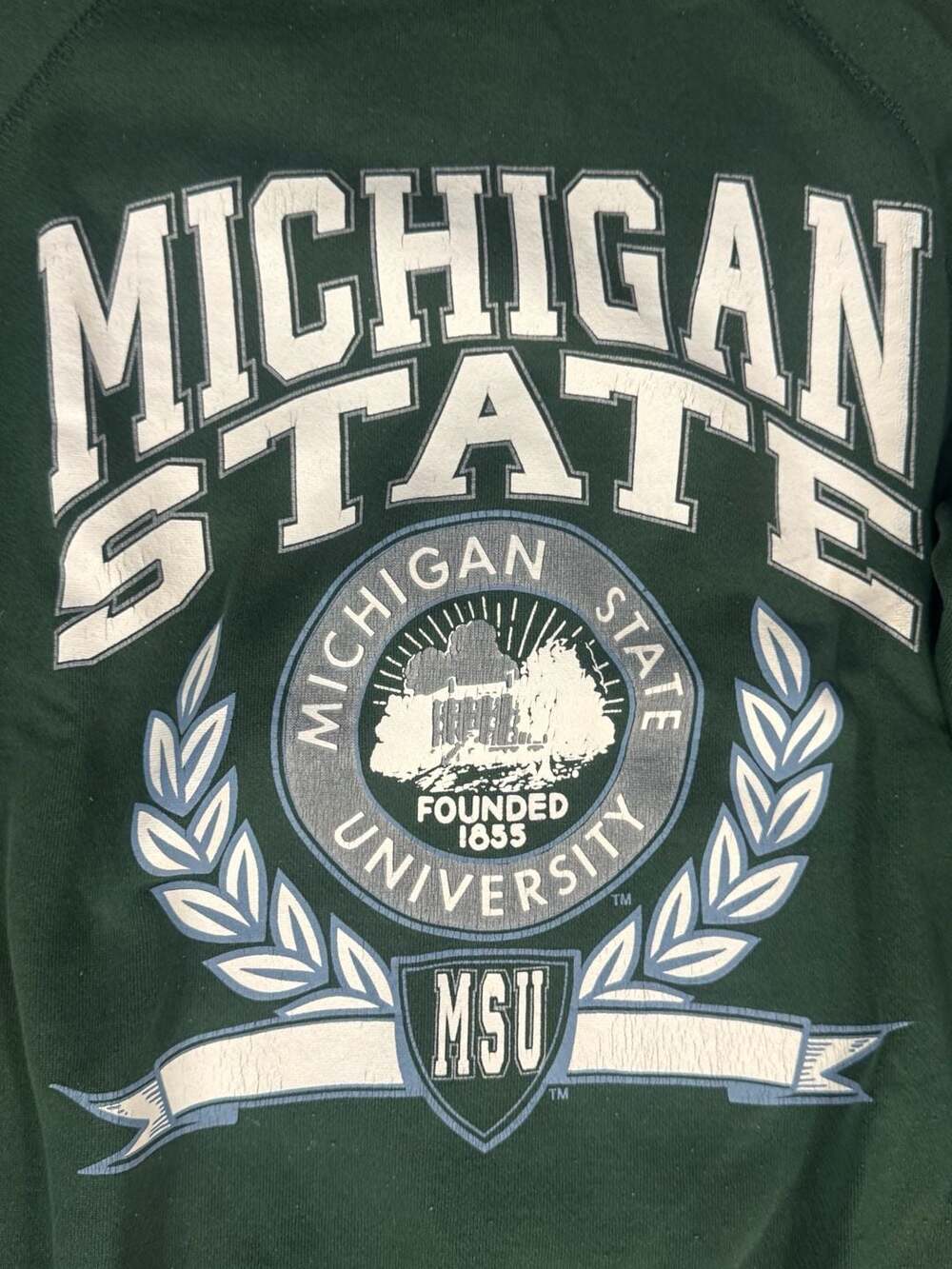 U.S. Sweats Michigan State University Sweatshirt Size X-Large Green